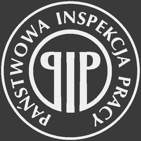 Logo Państwowej Inspekcji Pracy.